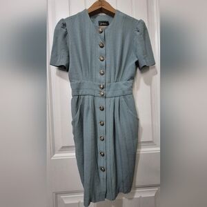 Womens Vintage Jolibel Rayon Midi Dress Size 5/6 Petite